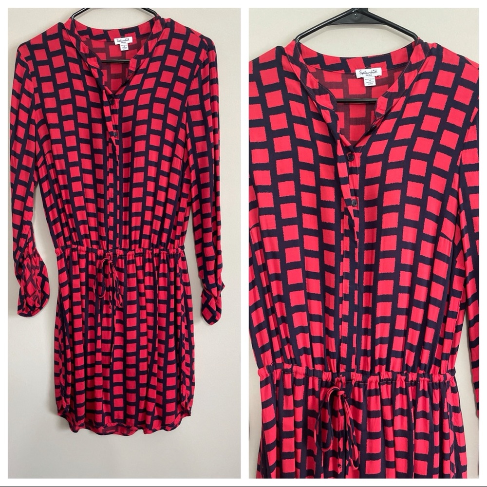Splendid roll-up sleeve shirt dress 0P